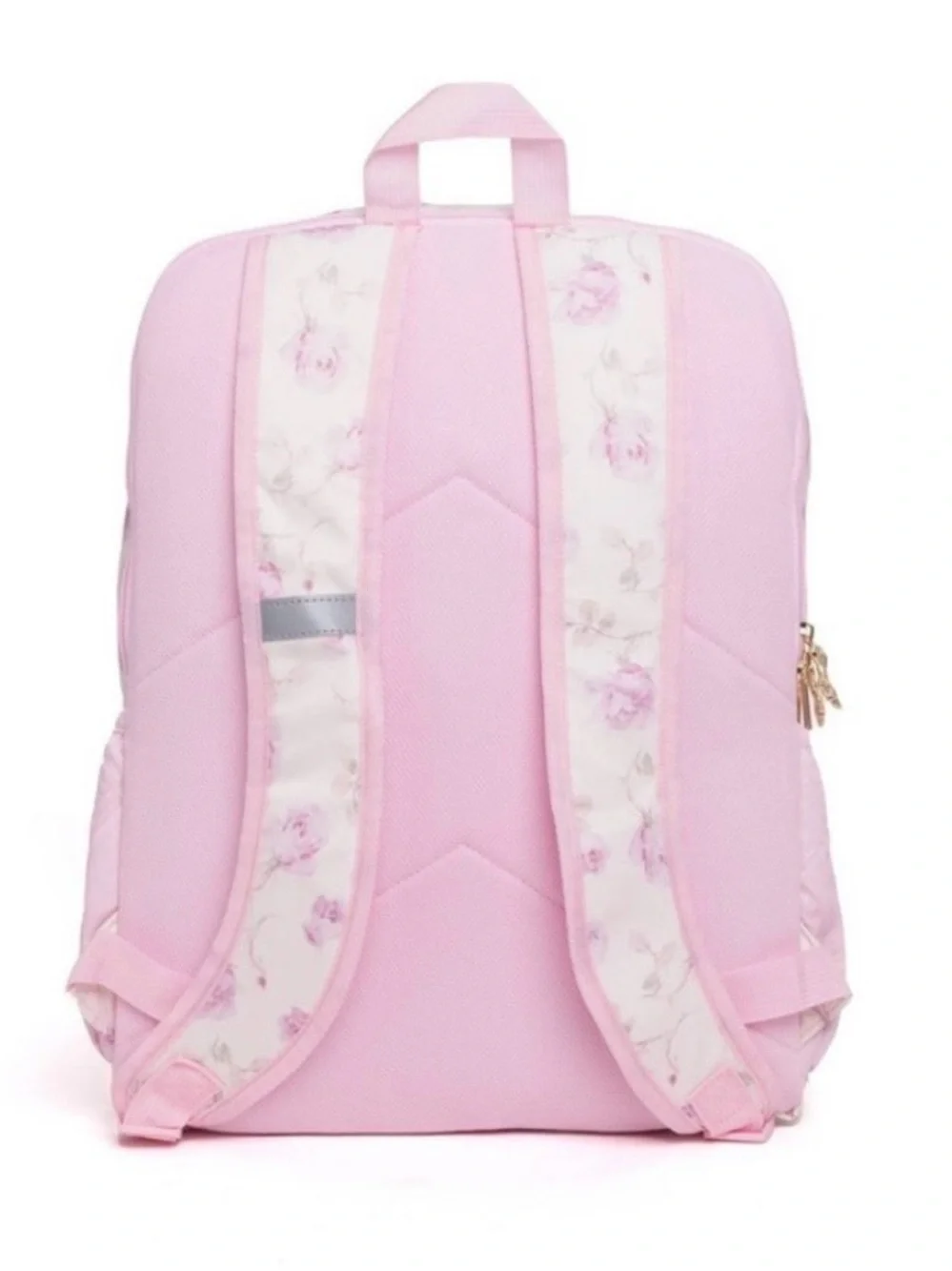 Pink Floral Kids Backpack - Soft Pink Floral Pattern
